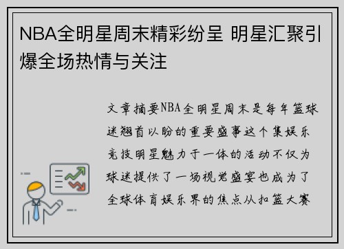 NBA全明星周末精彩纷呈 明星汇聚引爆全场热情与关注